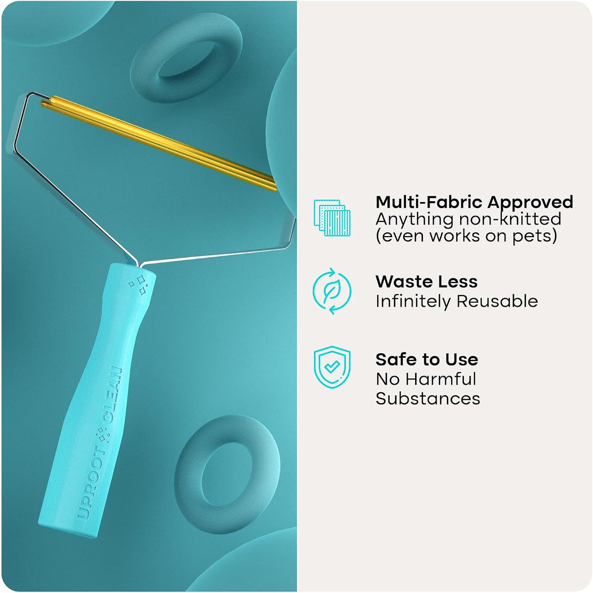 Pro Pet Hair Removal Tool - Multi-Fabric Edge, Carpet Rake