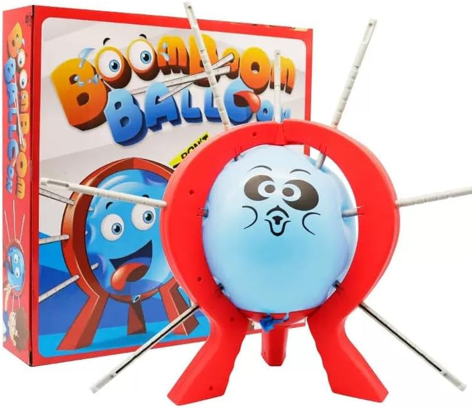 Balloon Blast Party Game Set Entertaining Family Tabletop Game Comes with 10 Balloons 9 Sticks Dice Stand Red Frame Party Supplies Party Supplies