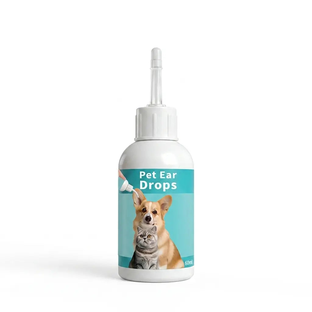 Gentle Pet Ear Wash Solution for Cats & Dogs - Effective Ear Cleaning Drops for Optimal Ear Care