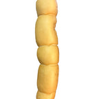 9-12” Peanut Butter Collagen Cheek Rolls (3 Pack) 100% Natural and Extra-Thick - Single-Ingredient - Long-Lasting for Big Dogs and Aggressive Chewers