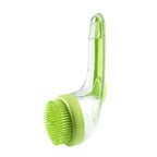 2026 New 2-In-1 Pet Bath & Grooming Deshedding Animal Hair Brush with Built-In Soap Dispenser, 8In×3In×4In, Gentle Massage Tool for Dogs & Cats, Enhances Hair Care, Improves Bathing Experience, Boosts Blood Circulation, Animal Hair Brushes