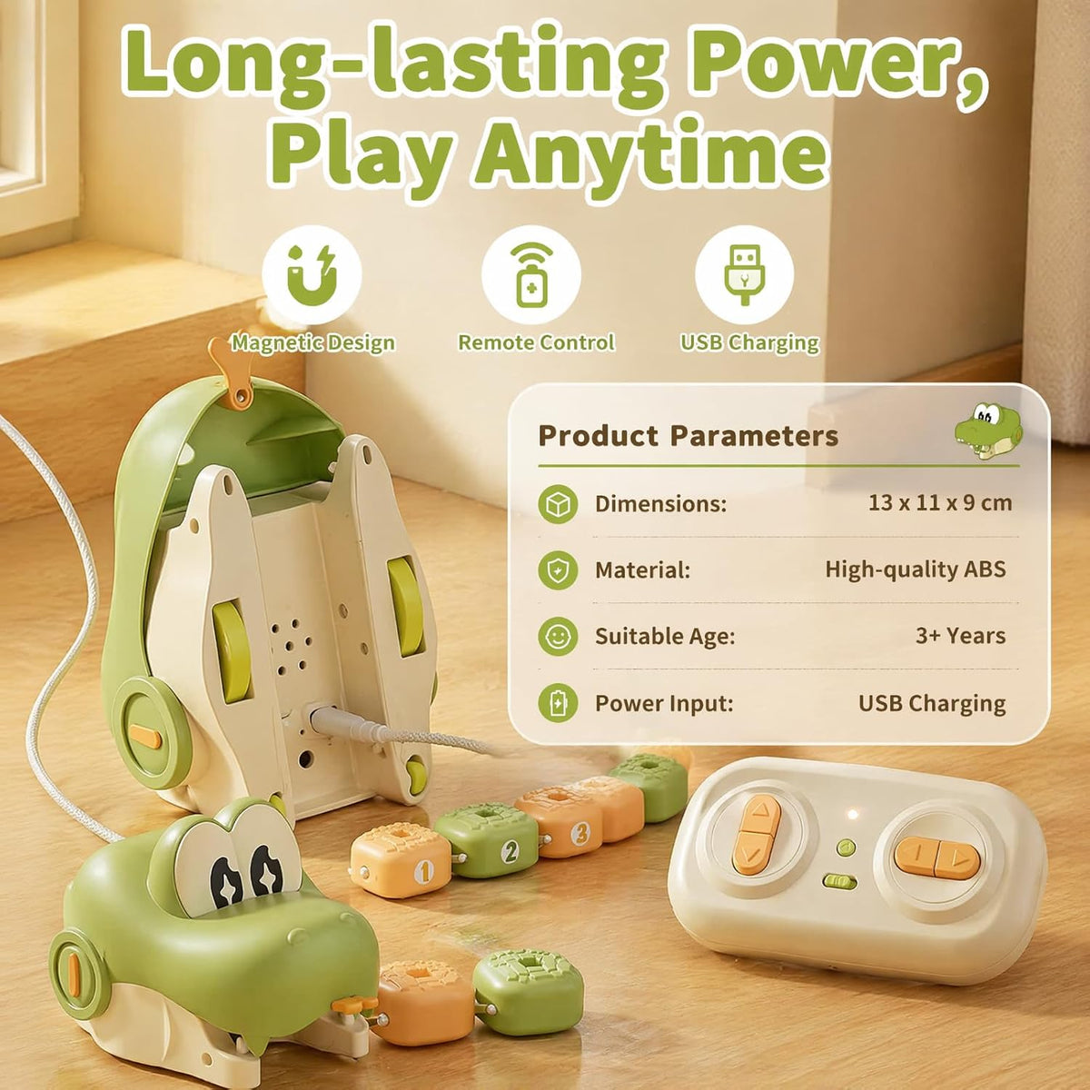Snake Game, Remote Control Magnetic Snake Game Toy Eating Itself for Kids