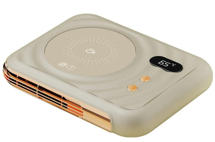 Mini Desk Heater + Mug Warmer 2-in-1