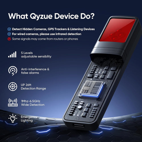 Hidden Camera Detector, 4 Modes Privacy Protection Detector