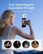 Magnetic Phone Camera Grip & C03 Magnetic Selfie Light Creator Kit