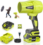Turbo Cordless Leaf Blower: 150 MPH 600 CFM Turbo Jet, Lightweight 1.45 Lb Battery Powered Handheld Blower for Yard Leaves, Driveway Sand, Car Drying with 21V 4.0Ah Battery & Ergonomic Handle