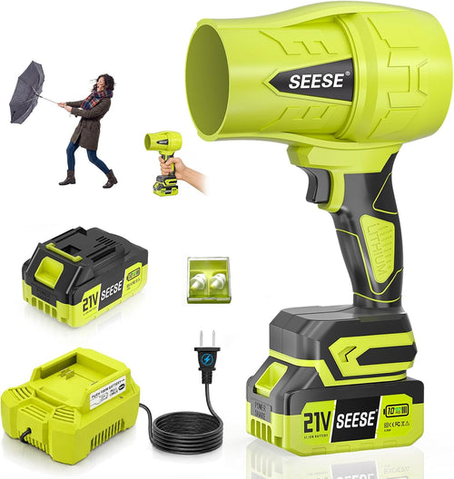 Turbo Cordless Leaf Blower: 150 MPH 600 CFM Turbo Jet, Lightweight 1.45 Lb Battery Powered Handheld Blower for Yard Leaves, Driveway Sand, Car Drying with 21V 4.0Ah Battery & Ergonomic Handle