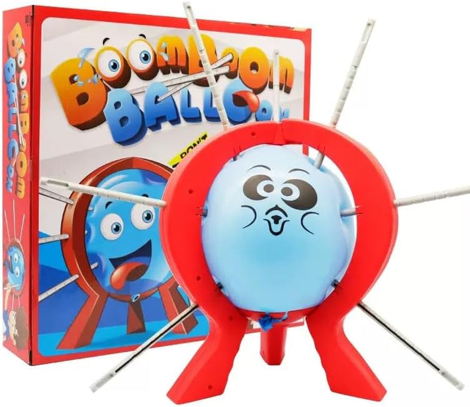 Balloon Blast Party Game Set Entertaining Family Tabletop Game Comes with 10 Balloons 9 Sticks Dice Stand Red Frame Party Supplies Party Supplies