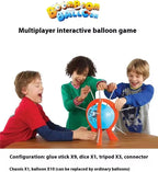 Balloon Blast Party Game Set Entertaining Family Tabletop Game Comes with 10 Balloons 9 Sticks Dice Stand Red Frame Party Supplies Party Supplies