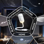 2-In-1 Galaxy Projector Night Light with 5 Projection Films for Bedroom