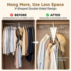 4-Pack V-Shaped Space-Saving Hangers