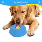 Yipetor Slow Feeder Dog Bowls for Liquid Treat, Free Gift, Buy 2 Get 1 [Built in Rolling Ball] No Spill Bone Broth Dog Licking Bowl, Multi Purpose Puppy Yogurt Feeder Bowl for All Breeds Dietary Supplement/Post Op Nutrition Feeding,Back to School
