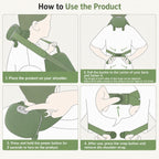 Neck Massager with Hands and Fingers-4D Real Hand Massager for Neck, Simulated Human Hand Neck Massage, Deep Tissue Kneading Shoulder Massager with Adjustable Strap, Brushless Motor