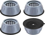 4Pcs anti Vibration Pads for Washing Machine and Dryer Shock and Noise Cancelling Washing Machine Support Prevent Moving Shaking Walking Universal Size