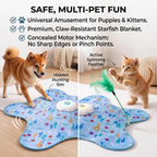 Huntingfun Dog Pro, Automatic Dog Toy, Interactive Motorized Hunting Blanket, Electronic Rotating Wand Cover, Pet Exercise Game for Boredom Relief, Teaser Spinner, Puppy Kitten Catching Toy